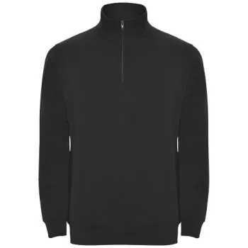 Aneto mikina se čtvrtkovým zipem 280 g/m² Černá S