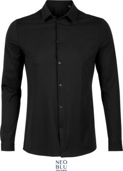 NEOBLU | Košile s dlouhým rukávem deep black L