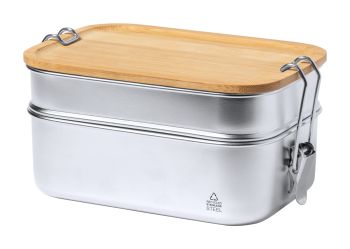 Vickers box na jedlo silver , natural