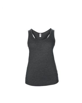 WOMEN’S TRI-BLEND RACERBACK TANK Heather Dark Grey L