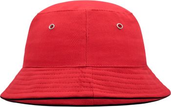 Myrtle Beach | Dětský rybářský klobouk s lemem red/black onesize