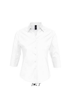 SOL'S EFFECT - 3/4 SLEEVE STRETCH WOMEN'S SHIRT White L