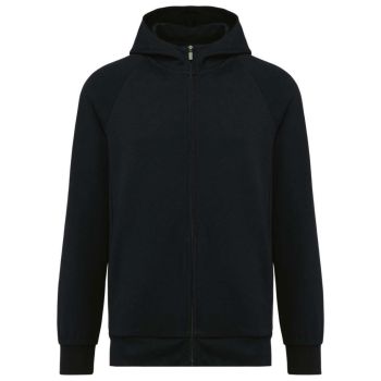 MEN'S ZIPPED HOODIE Black M