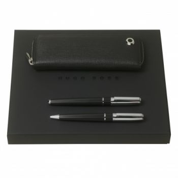 Set HUGO BOSS (ballpoint pen, fountain pen & case)