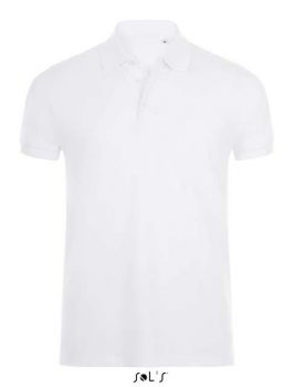 SOL'S PHOENIX MEN - COTTON-ELASTANE POLO SHIRT White L