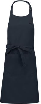 Kariban | Zástěra s laclem "Sommelier" navy onesize