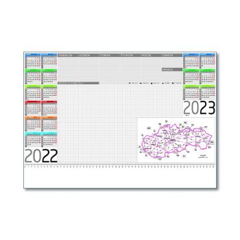 Podložka Farebná S Mapou 2022