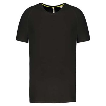 MEN'S RECYCLED ROUND NECK SPORTS T-SHIRT Black M