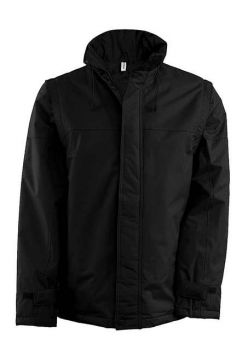 FACTORY - DETACHABLE SLEEVED BLOUSON JACKET Black L