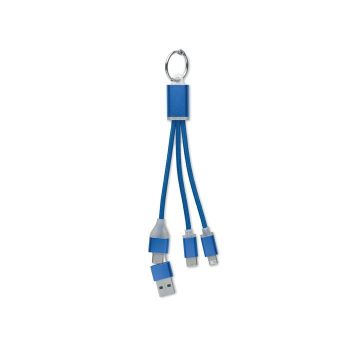 BLUE Nabíjecí kabel 4v1, typ C royal blue