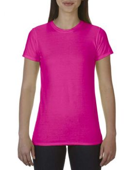 LADIES' LIGHTWEIGHT FITTED TEE Neon Pink L