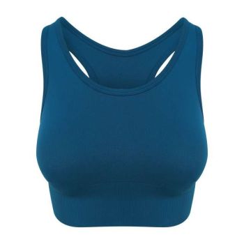 WOMEN'S COOL SEAMLESS CROP TOP Ink Blue XS