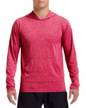 PERFORMANCE® ADULT HOODED T-SHIRT Heather Sport Scarlet Red XL