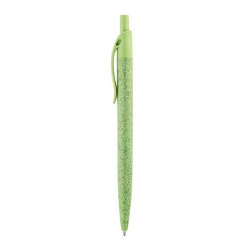 CAMILA. Guľôčkové pero z pšeničného slameného vlákna a ABS Svetlozelená