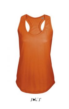 SOL'S MOKA - WOMEN’S RACER BACK TANK TOP Burnt Orange XS