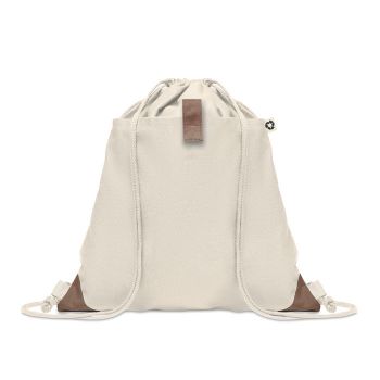 PANDA BAG Stahovací batoh z bavlny beige