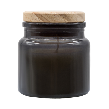 LEMORA vonná svíčka ve skle, grafitová