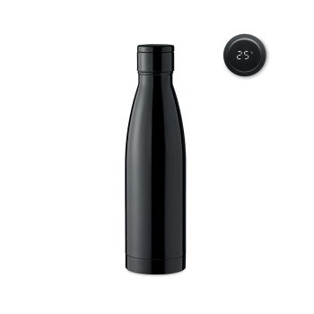 BELO LUX Láhev s teploměrem 500 ml black