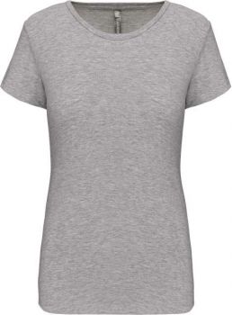 LADIES' SHORT-SLEEVED CREW NECK T-SHIRT Light Grey Heather M