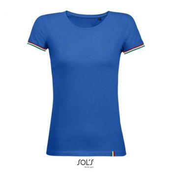 SOL'S RAINBOW WOMEN - SHORT SLEEVE T-SHIRT Royal Blue/Red/White/Kelly Green M