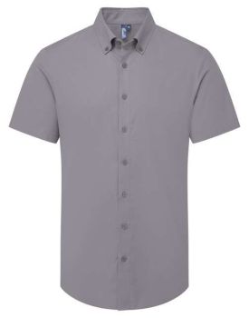 SUPREME’ OXFORD MEN'S SHORT SLEEVE SHIRT Steel 4XL
