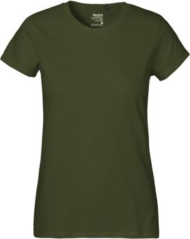 Neutral | Dámské tričko z těžké bio bavlny military M