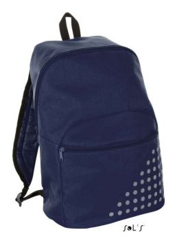 SOL'S COSMO - 600D POLYESTER BACKPACK WITH REFLECTIVE DETAIL French Navy U