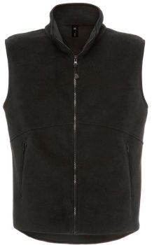 B&C | Fleecová vesta black XL