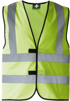 Korntex | Vesta se čtyřmi reflexními pruhy lime green 4XL