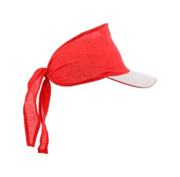Inlady head scarf with visor red
