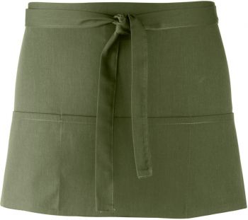 Premier | Zástěra do pasu "Colours" s kapsou olive onesize