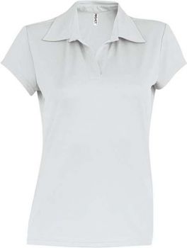 LADIES' SHORT-SLEEVED POLO SHIRT White S