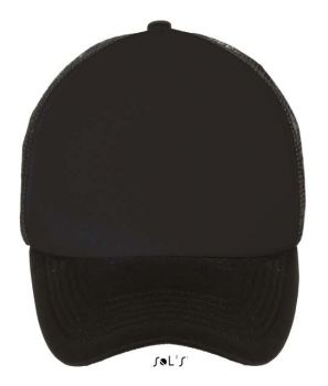 SOL'S BUBBLE - FIVE PANEL MESH CAP Black U