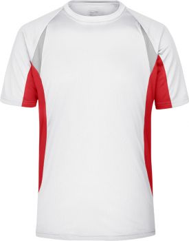 James & Nicholson | Pánské běžecké tričko white/red L