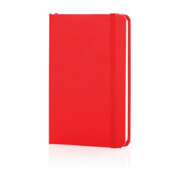 Základný zápisník A6 s tvrdým obalom červená