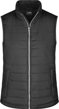 James & Nicholson | Dámská prošívaná vesta black XL