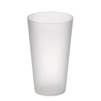 FESTA CUP Frosted PP cup 550 ml transparent white