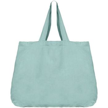 ECO-FRIENDLY LINEN SHOPPING BAG Jade Green U
