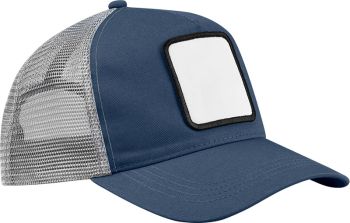 Beechfield | 5 Panelová trucker kšiltovka s nášivkou slate blue/light grey onesize
