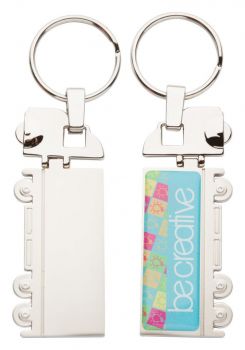 Trailer keyring silver