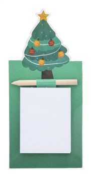 Julliste Vianočný magnetický zápisník, vianočný stromček green