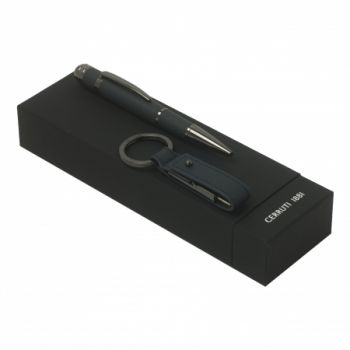 Set CERRUTI 1881 Dark Blue (ballpoint pen & usb stick)