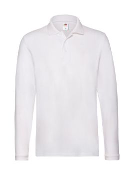 Premium Long Sleeve polokošeľa white  XL