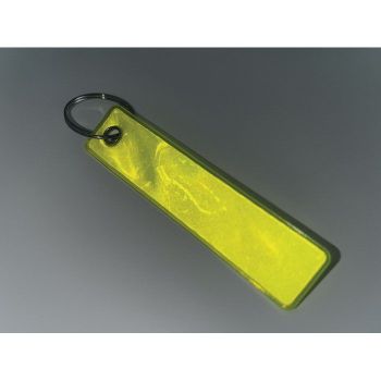 KEYFLECT Reflexní přívěsek z PVC Neonově Žlutá