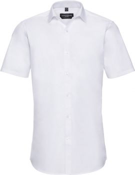 Russell | Elastická košile "Ultimate" s krátkým rukávem white 4XL
