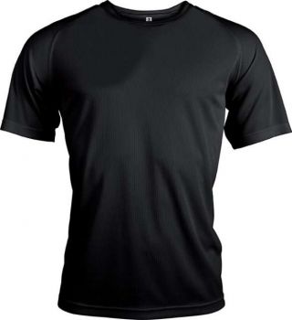 MEN'S SHORT-SLEEVED SPORTS T-SHIRT Black L