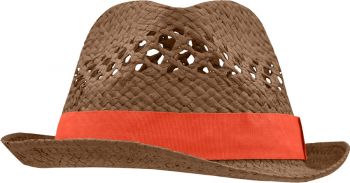 Myrtle Beach | Letní módní klobouk nougat/grenadine L/XL
