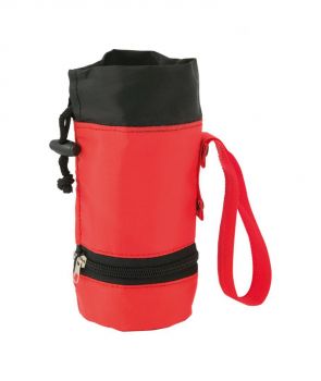 Extensible cooler bag red
