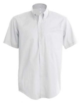 SHORT-SLEEVED COTTON/ELASTANE SHIRT White L