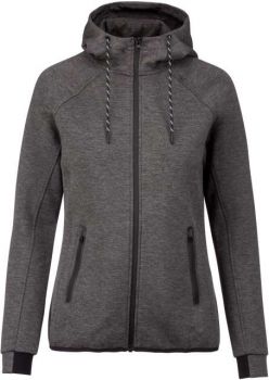 LADIES’ HOODED SWEATSHIRT Deep Grey Heather S